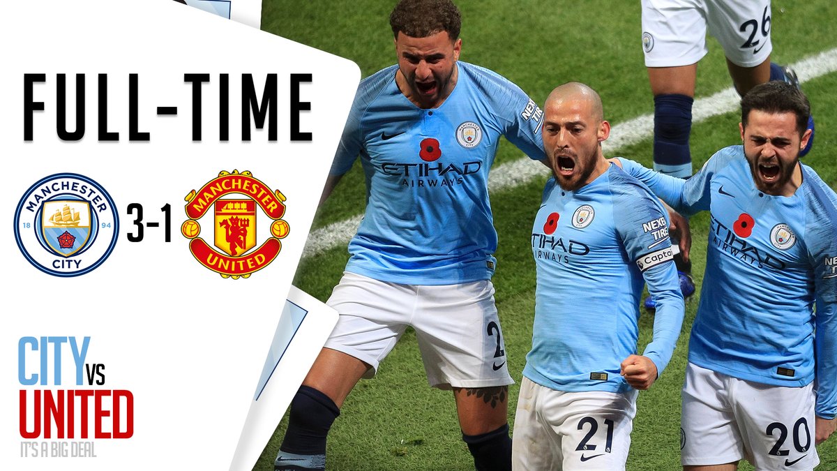 Manchester City vs Manchester United 3-1 Highlight Download