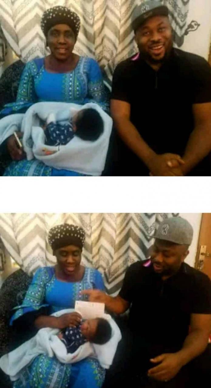 Olakunle Churchill Gives N1million Gift To Baby Named After Him (Photos)