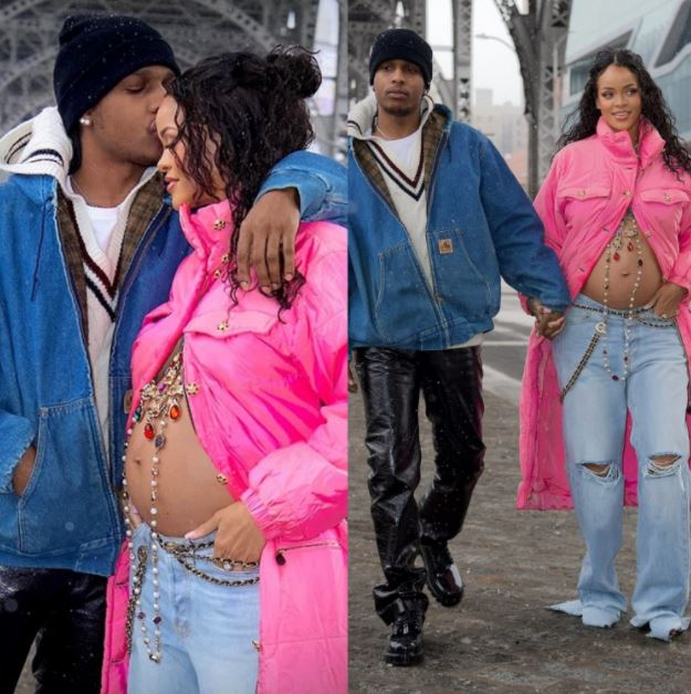 Pregnant Rihanna Flaunts Baby Bump (Pictures) | Onpointy