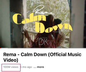 Rema Calm Down Video