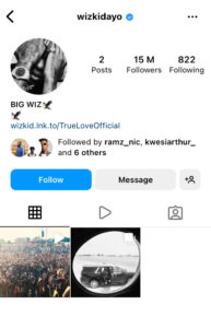 Wizkid Deletes All His Instagram Posts