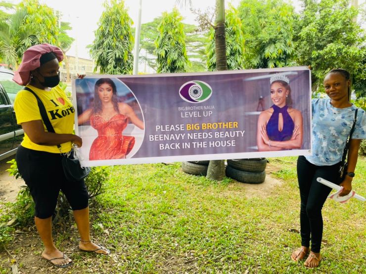 #BBNaija: Bring Her Back – Fans Stage Protest To Challenge Beauty’s Disqualification