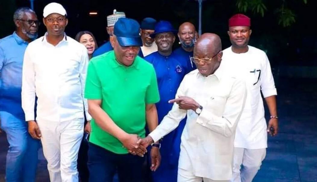 We Are Now Friends, I’m Sorry
For Working Against Your
Candidate In Edo Elections –
Gov Wike Pleads With
Oshiomhole