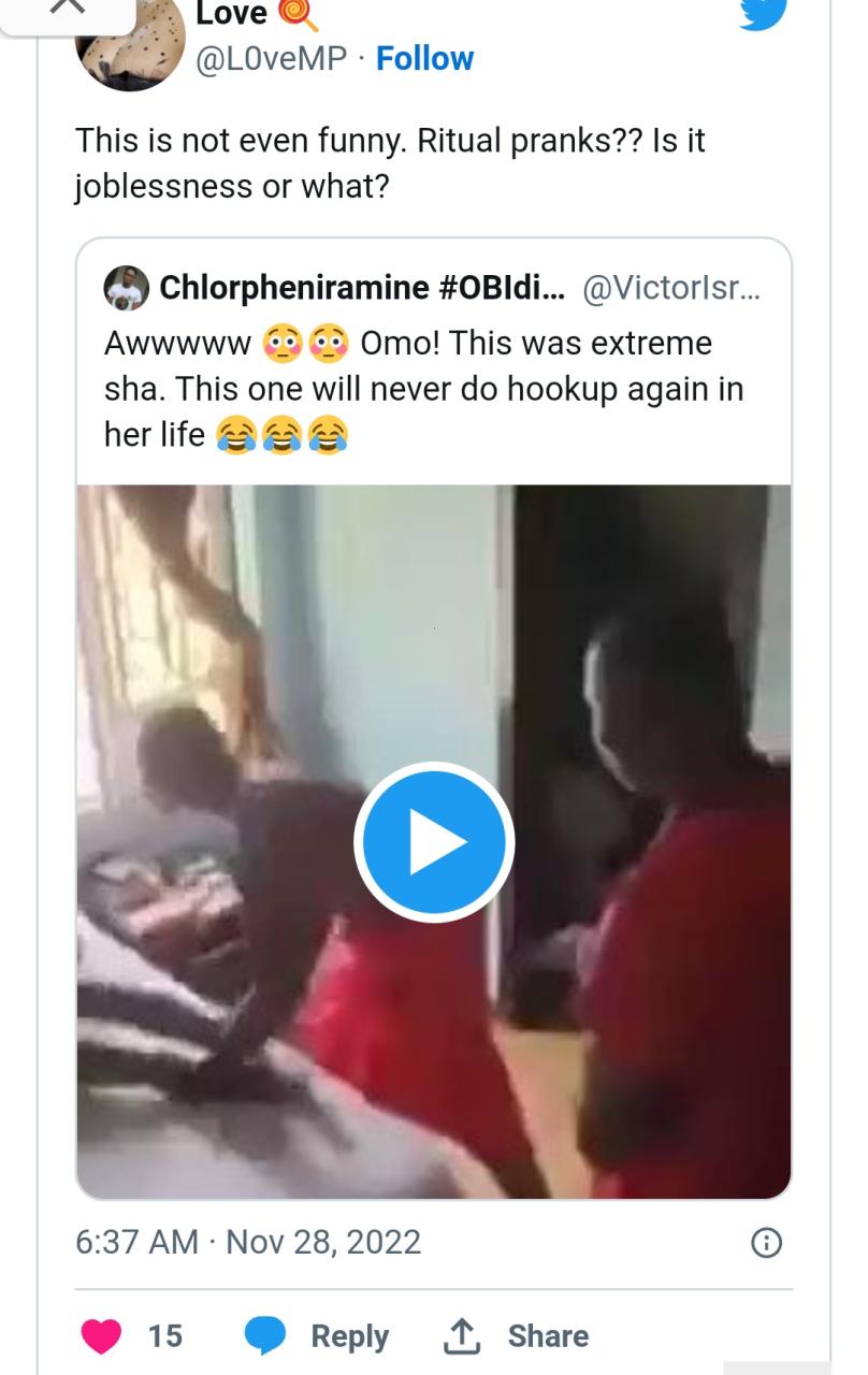 S3x Worker Faints After Guys Who Promised To Pay 15k Pranked Her, See Reactions (Videos)