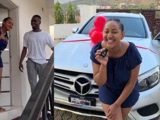Nigerian Comedian, Josh2funny Gifts Wife A Mercedes Benz (Video)