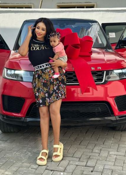 Actress Yetunde Barnabas Receives Range Rover As Push Gift From Husband (Video)