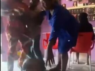 Drama As Woman Fights Husband's Sidechic After Catching Them At A Salon (Video)