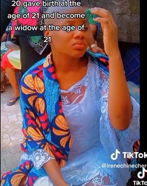 Nigerian Lady Who Married At The Age Of 20 Becomes Widow At 21 (Video)