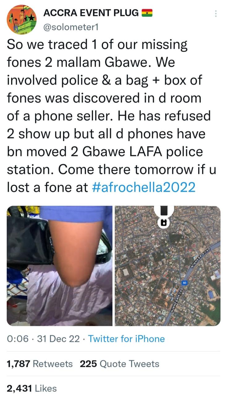 Phone Seller On The Run After 'Over 400 Phones' Stolen at Afrochella In Ghana Were Traced To Him (Video)