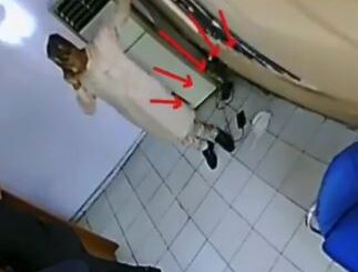 The Moment A Well-dressed Man Was Captured Stealing A Phone In An Office (Video)