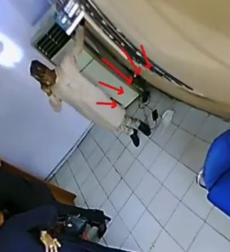 The Moment A Well-dressed Man Was Captured Stealing A Phone In An Office (Video)